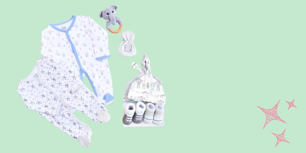 Hero banner: printed sleepsuit set on mint