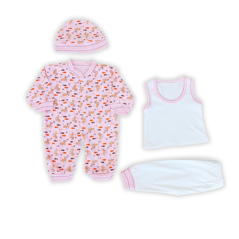 Tiny Croc 8Pc - Pink