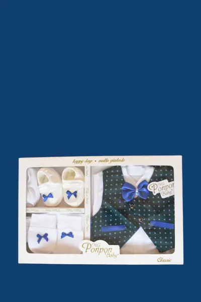 New arrival tile: gift box on navy