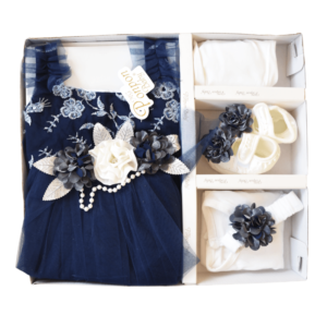 Newborn Baby Girl Gift Set- Navy