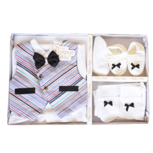 Newborn Baby Boy Gift Set - Striped