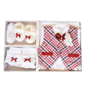 Newborn Baby Boy Gift Set - Red