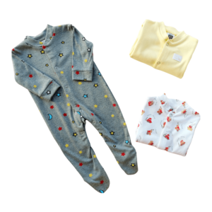 Newborn Sleepsuit Set – 3 Pack