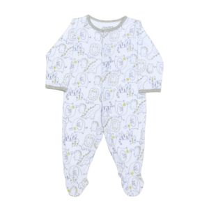 Footed Romper - Jungle Animals