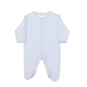 Footed Romper - Sky Blue