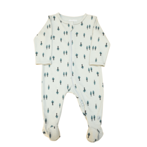 Footed Romper - Green