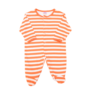 Footed Romper - Striped