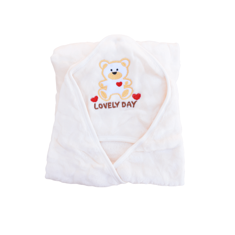 Newborn Plush Hooded Blanket