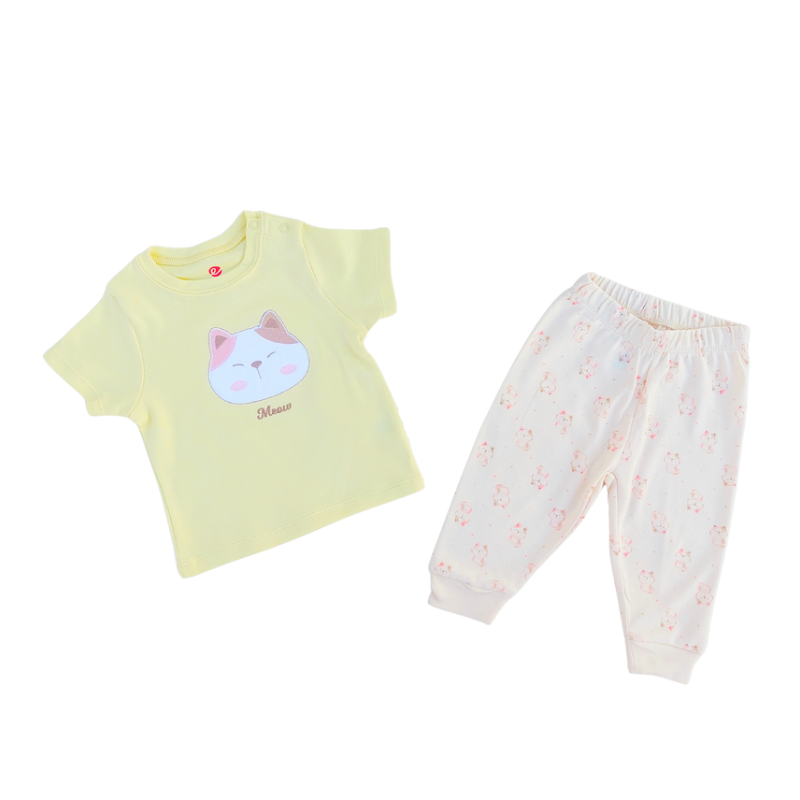 Soft Pajama Set - Yellow