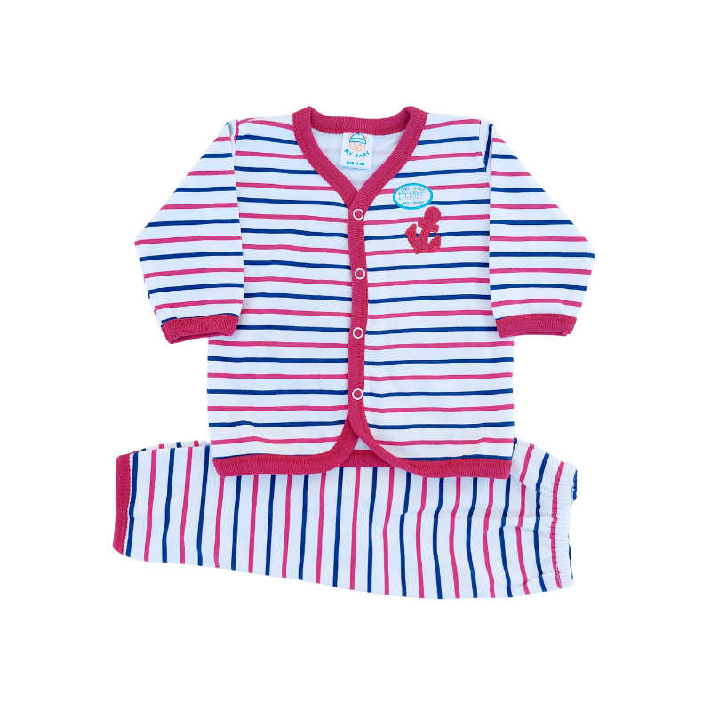 Striped Pajama Set - Red